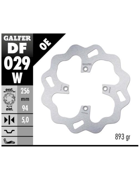 disco freno moto galfer wave fijo 256x5mm df029w