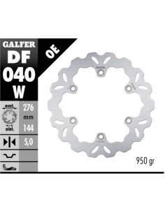 disco freno trasero wave galfer df040w 276x5 mm 6 tornillos o166 honda deauville cb cbr vt