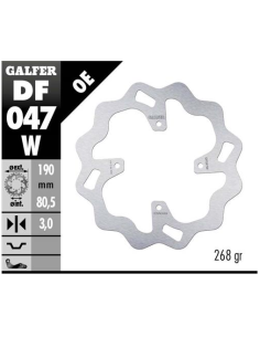disco freno moto galfer wave fijo 190x3mm df047w