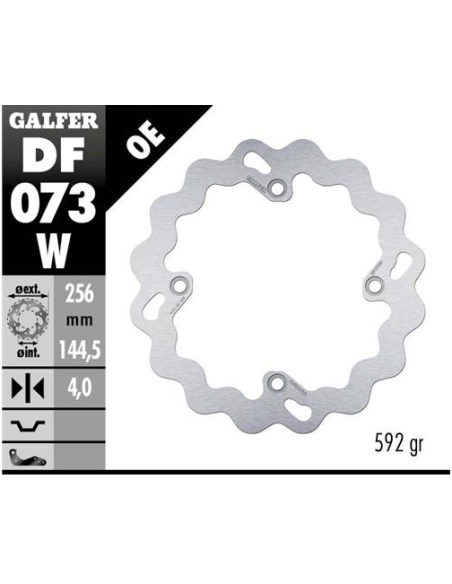 disco freno moto galfer wave fijo 256x4mm df073w