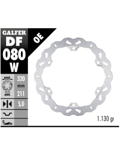 disco freno moto galfer wave fijo 320x5mm df080w