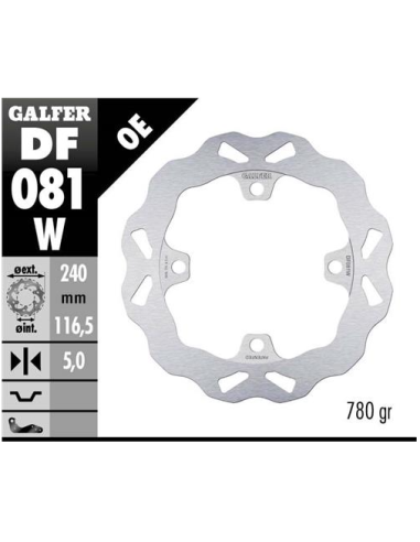 disco freno moto galfer wave fijo 240x5mm df081w