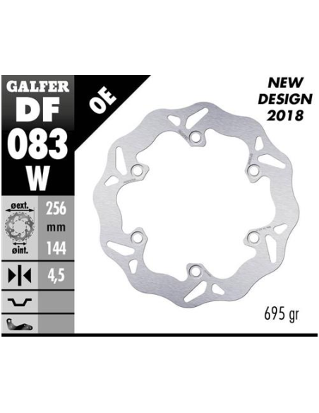 disco freno moto galfer wave fijo 256x4 5mm df083w