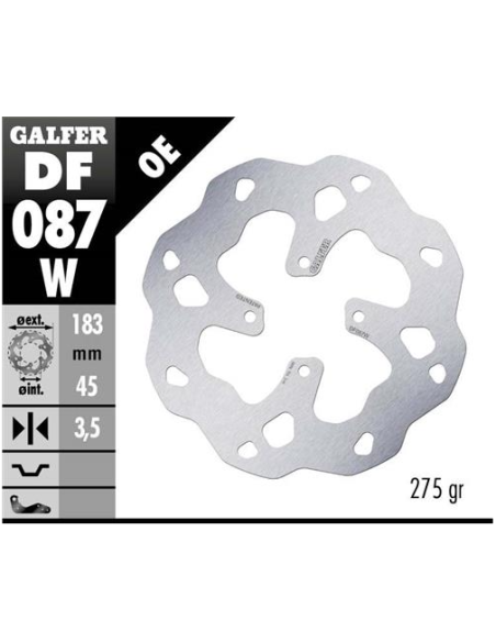 disco freno moto galfer wave fijo 183x3 5mm df087w