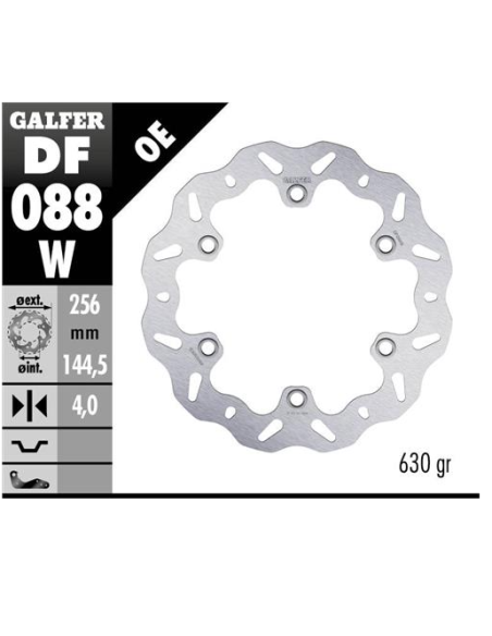 disco freno moto galfer wave fijo 256x4mm df088w