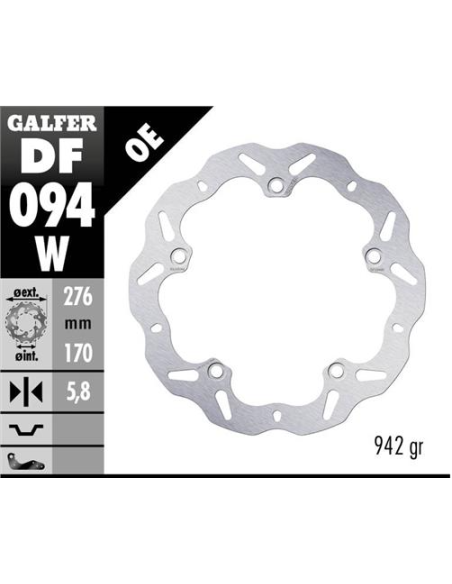 disco freno moto galfer wave fijo 276x5 8mm df094w