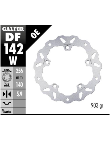 disco freno moto galfer wave fijo 250x4mm df142w