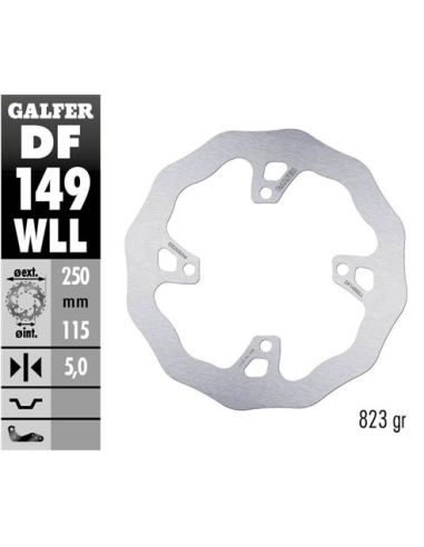 disco freno moto galfer wave fijo solido df149wll