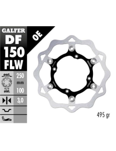 disco freno moto galfer wave flotante 250x3mm df15