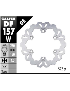 disco freno moto galfer wave fijo 230x4mm df157w