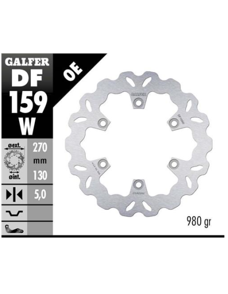 disco freno moto galfer wave fijo 270x5mm df159w