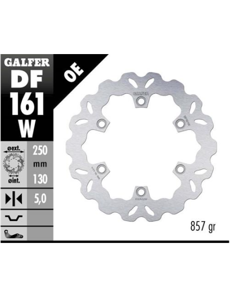 disco freno moto galfer wave fijo 250x5mm df161w