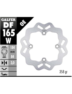 disco freno moto galfer wave fijo 184x3mm df165w
