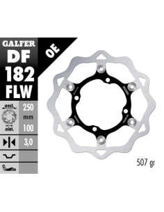 disco freno moto galfer wave flotante 250x3mm df18
