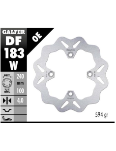 disco freno moto galfer wave fijo 240x4mm df183w