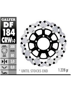disco freno moto flotante galfer wave df184crwd