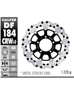 disco freno moto flotante galfer wave df184crwi