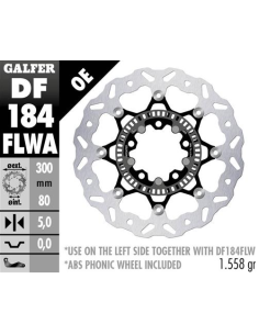 disco freno moto flotante galfer wave df184flwa