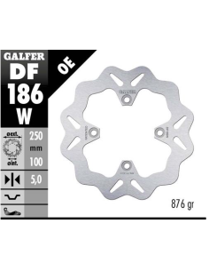 disco freno moto galfer wave fijo 250x5mm df186w