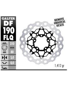disco de freno delantero galfer df190flq cubiq flotante acero 310x5 mm