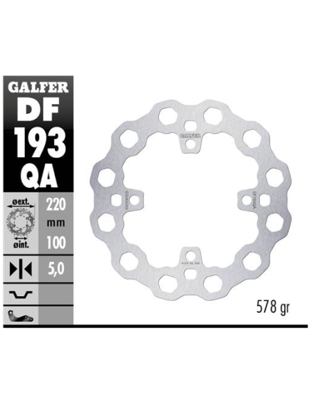 disco freno moto fijo galfer qubic 220x5mm df193qa