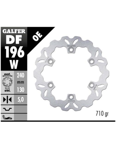 disco freno moto galfer wave fijo 240x5mm df196w