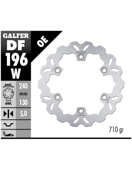 disco freno moto galfer wave fijo 240x5mm df196w