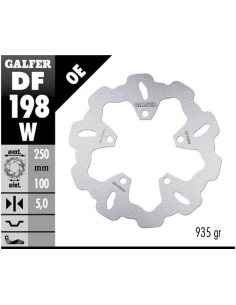 disco freno moto galfer wave fijo 250x5mm df198w
