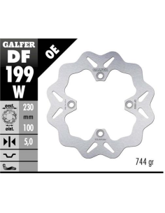 disco freno moto galfer wave fijo 230x5mm df199w