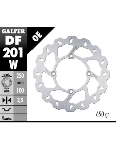 disco freno moto galfer wave fijo 250x3 mm df201w