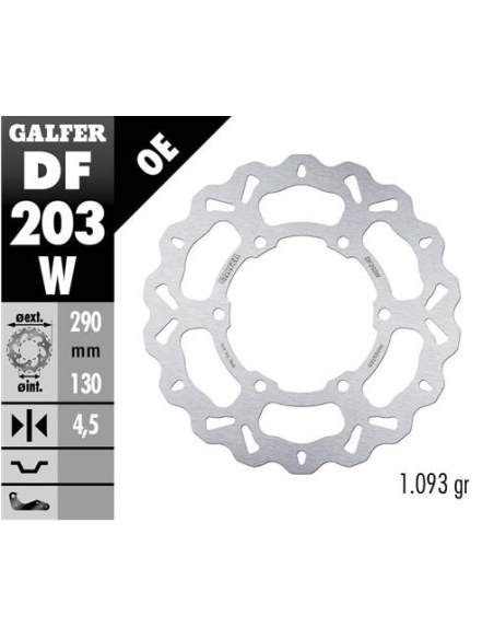 disco freno moto galfer wave fijo 290x4 5mm df203w