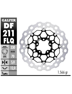 disco freno moto flotante galfer qubic 330x5mm df2