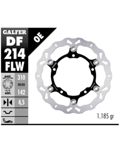 disco de freno delantero galfer df214flw wave flotante 310x4 5 mm