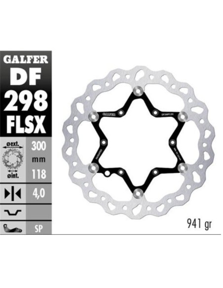 disco de freno delantero flotante yamaha yz df298f