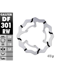 disco freno moto galder wave fijo 250x3mm df301rw