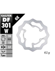disco freno delantero wave galfer df301w 250x3 mm 6 tornillos o134 yamaha yz wr y suzuki r