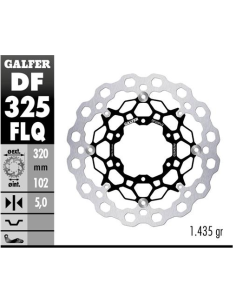 disco freno moto flotante galfer qubic 320x5mm df3