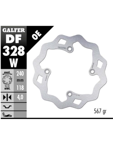 disco freno moto galfer wave fijo 240x4 5mm df328w