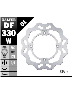 disco freno moto galfer wave fijo 260x4 5mm df330w