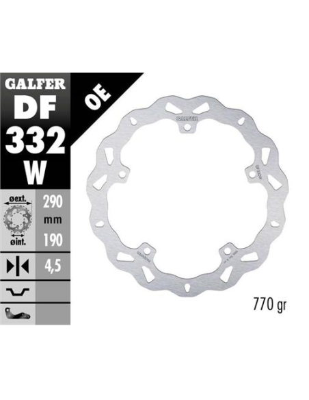 disco freno moto galfer wave fijo 290x4 5mm df332w