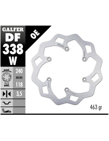 disco freno moto galfer wave fijo 240x3 5mm df338w