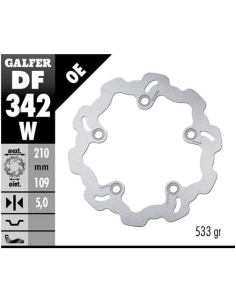 disco freno moto galfer wave fijo 210x5mm df342w