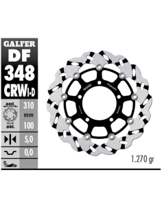 disco freno moto flotante galfer wave df348crwd