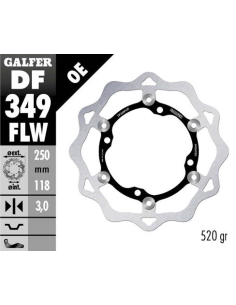 disco freno moto galfer wave flotante 250x3mm df34