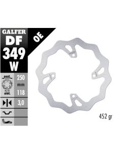 disco freno moto galfer wave fijo 250x3mm df349w