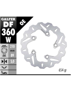 disco freno moto galfer wave fijo 210x5mm df360w
