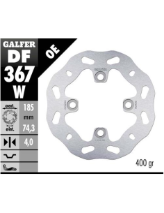 disco freno moto galfer wave fijo 185x4mm df367w