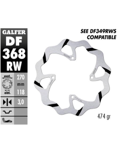 disco freno moto galder wave fijo 270x3mm df368rw