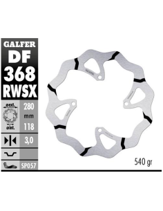 disco freno moto galfer wave fijo 280x3m df368rw