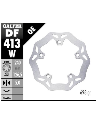disco freno moto galfer wave fijo 240x5mm df413w